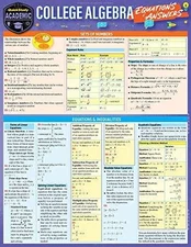 College Algebra Equations & - Wall Chart, by Expolog Llc; Yablonski - Very Good