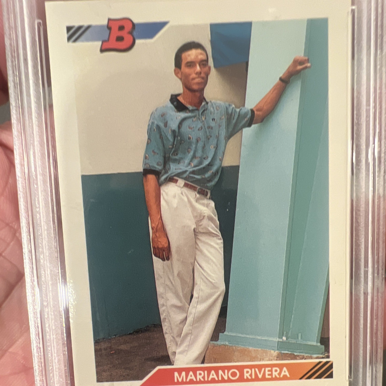 Bowman 1992 Mariano Rivera RC #302 PSA 10 New York Yankees view 3