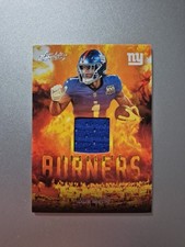 2025 Absolute Football Malik Nabers Absolute Burners Patch No. ABU-MNA