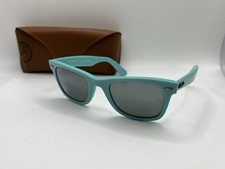 Vintage Ray Ban RB 2140 962/40 Wayfarer Blue Teal Mirror Sunglasses