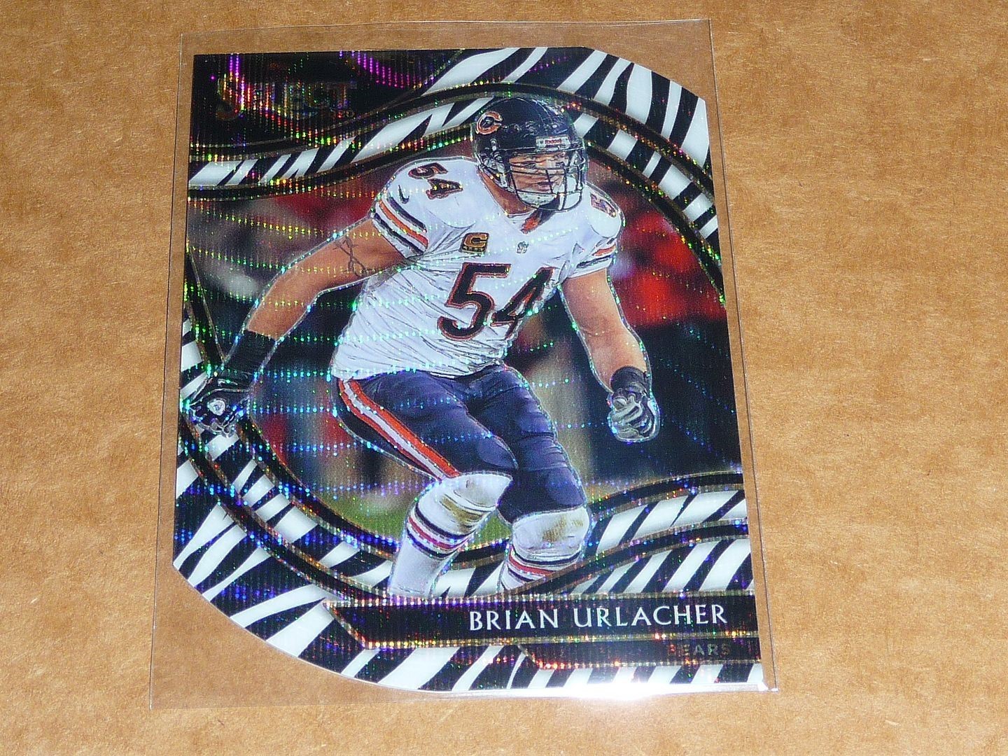 2020 Panini Select BRIAN URLACHER FIELD ZEBRA PRIZM DIE CUT BEARS #314 A8973