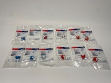 Leviton 61110-RO6 EXTREME CAT 6 QUICKPORT Jack Red, Orange, Blue LOT OF 12