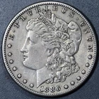 1886-S $1 MORGAN SILVER DOLLAR KM# 110 Grade:  XF+ A6127