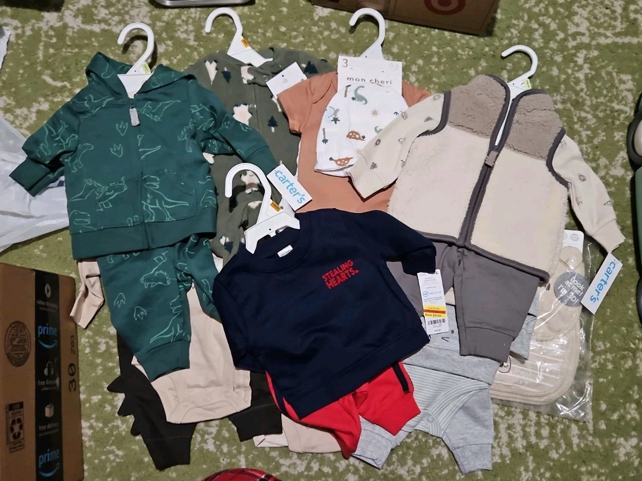 New Baby Boy Clothing Lot Of 8 Sets Newborn And 0-3 Months W/ Bibs
Opens in a new window or tab