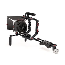 Filmcity FC-02 Camera Cage Shoulder Rig Kit w Matte Box for DSLR & DSLM Cameras