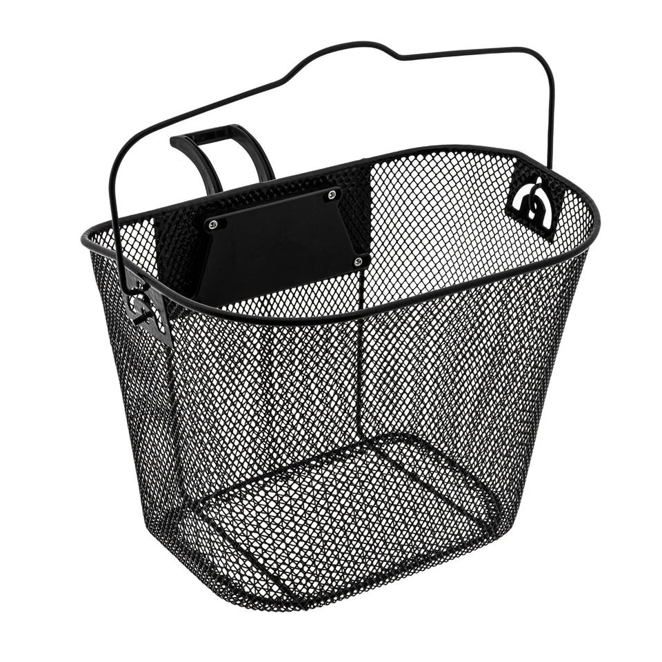 Lenker Fahrrad korb vorne Metall schwarz Klick-Fix Halter E-Bike 34 x 25 x 26cm - Bild 2 von 4