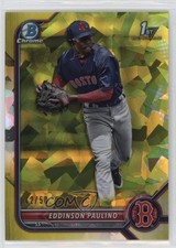 2022 Bowman Chrome Sapphire Edition Prospects Yellow 12/50 Eddinson Paulino 1d0h