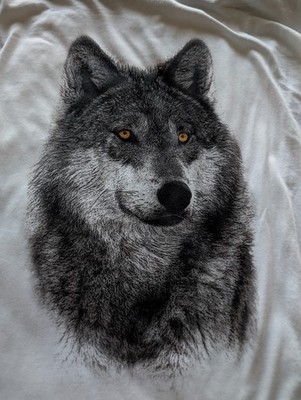 Grizzly and Wolf Discovery Center XXL White Long Sleeve Shirt NEW Yellowstone MT