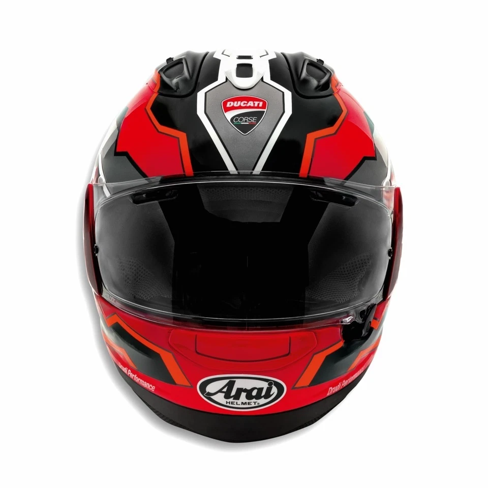 Arai RX-7X Ducati Corse V8 Flagship Full Face Helmet Size M New Made in Japan — 第 3/4 张图片
