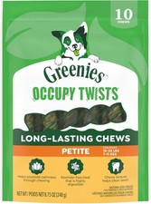Greenies Occupy Twists Natural Dog Treats Petite Size Dog Chews Long Lasting Chi