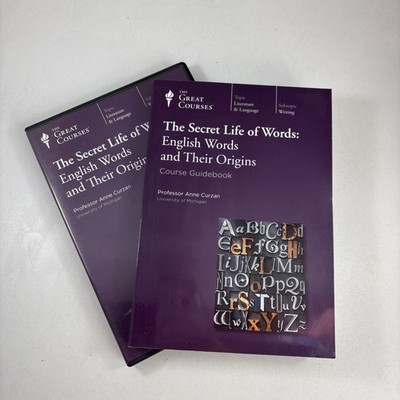 Secret Life of Words : English Words & Their Origins Great Courses DVDS & Book