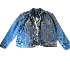 Gap Teen Girls Denim Jacket XXL 14-16 Medium Wash 100 Cotton Jean Jacket