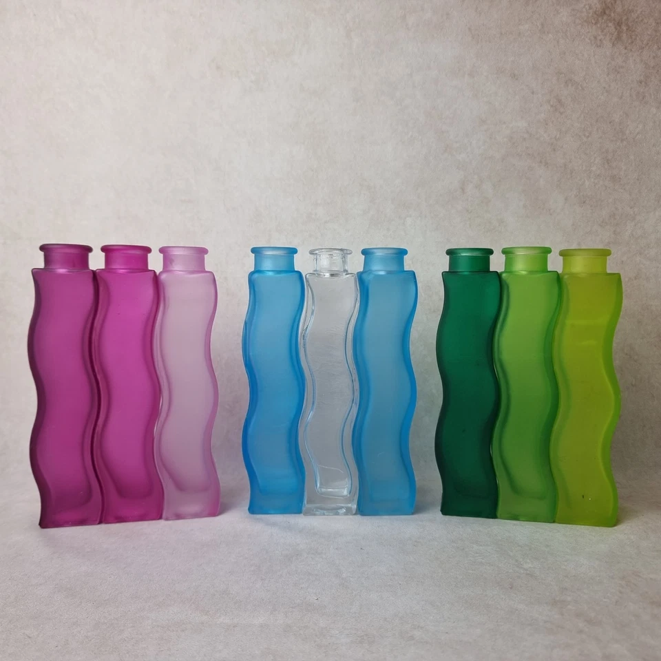 Vase IKEA Skämt en Verre Bleu – Design Scandinave Années 2000