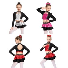 Girls Performance Costumes Tap Dance Dance Costume Cute Dance Outfit Stage