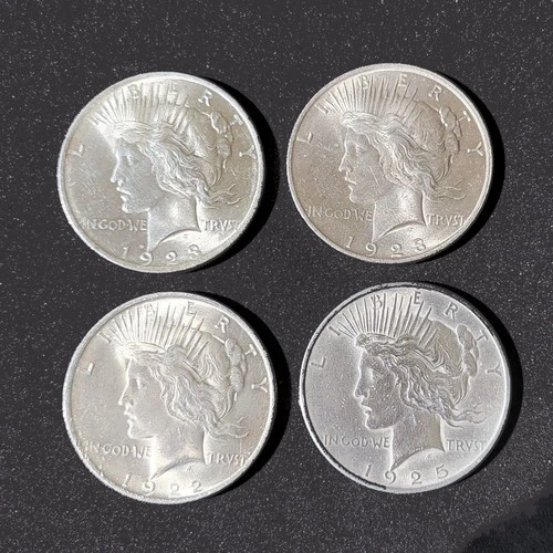 Peace Silver Dollars F-VF With Random Dates