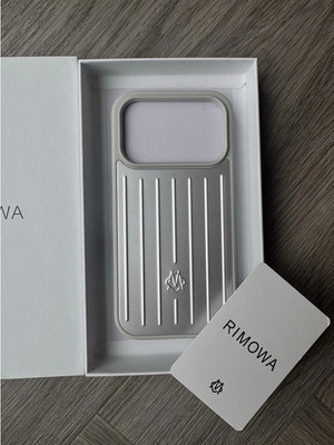 Rimowa Case For iPhone 17 Pro Max Silver Aluminum Cover Phone Case