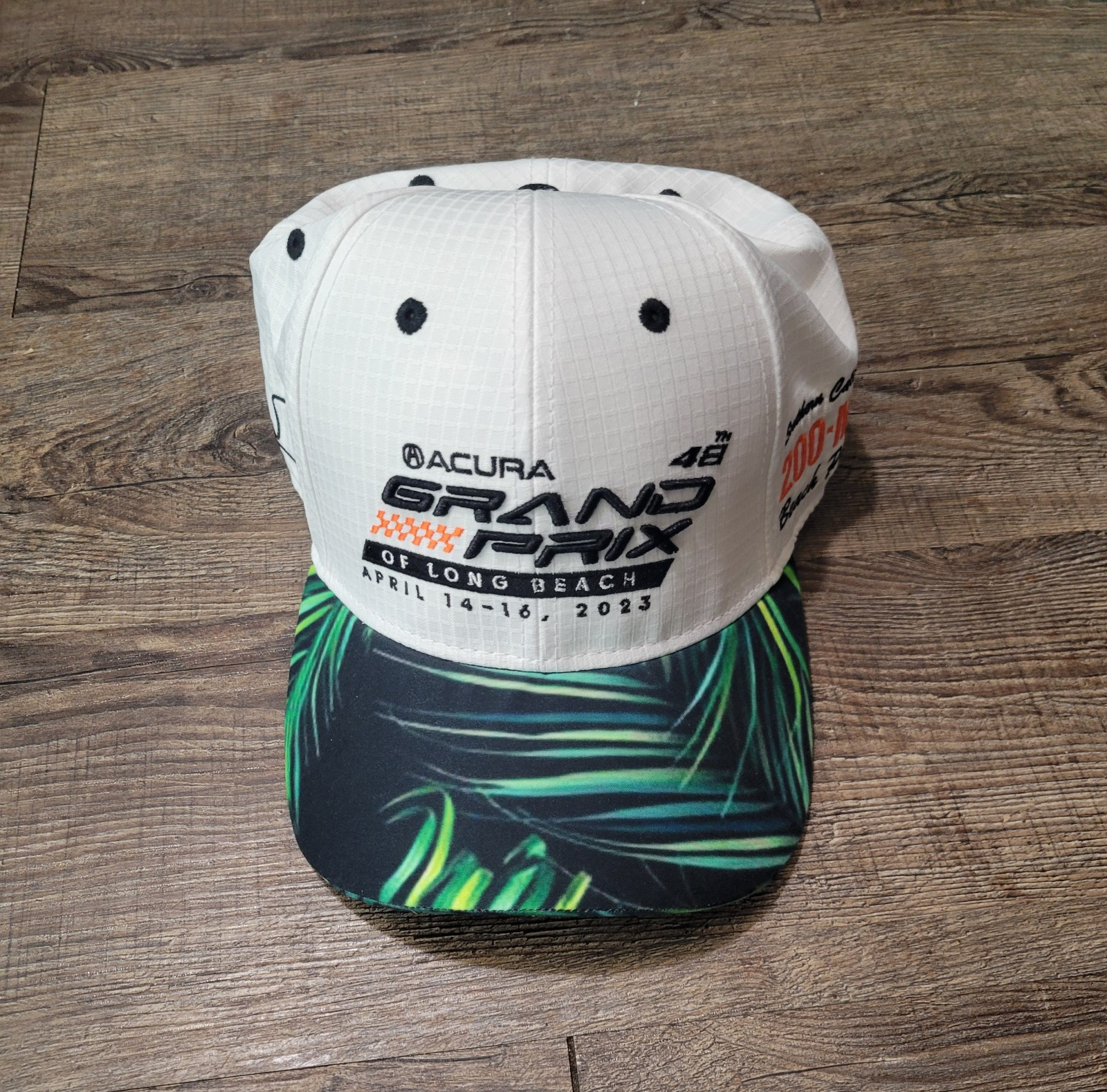 Acura Grand Prix Long Beach Snapback Hat Baseball Racing Mesh Trucker Logo At&t