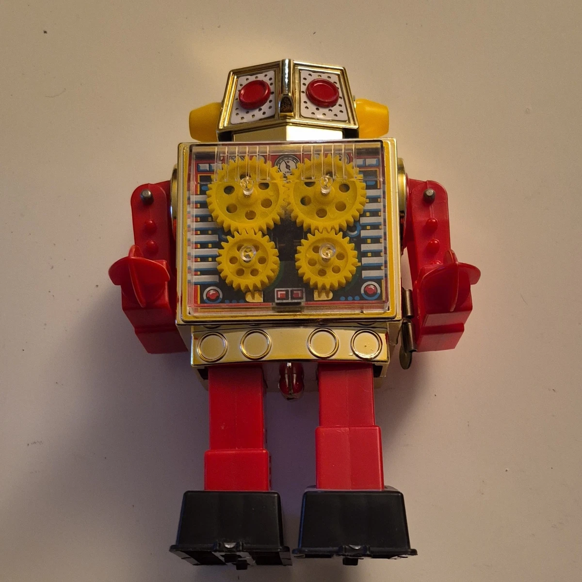 Robot Ancien Tirelire Tin Toy Années 1960 - Jouet Space Vintage, Boîte D'origine
