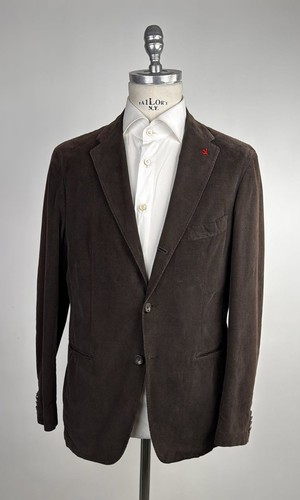 NEU ISAIA BRAUN BAUMWOLLE EA BLAZER US 40 - EU 50 Y750
