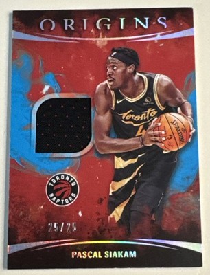 Pascal Siakam 2021-22 Panini Origins - Origins Memorabilia Turquoise /25 Bookend