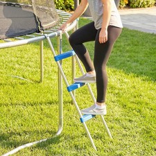 Image of 3-Steps Trampoline Ladder with Horizontal Wide Steps, 150kg Load Capacity
