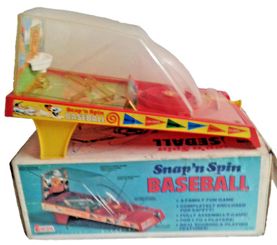 Snap  N Spin Tabletop Baseball Pinball Game Style Vintage 1977 Empire Toys