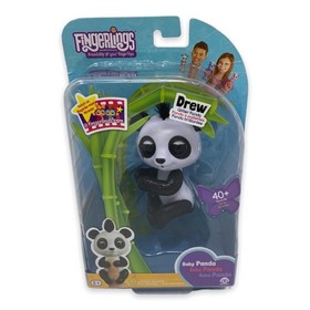 WowWee Fingerlings Interactive Drew Baby Panda Black and White NEW (Lot of 4)