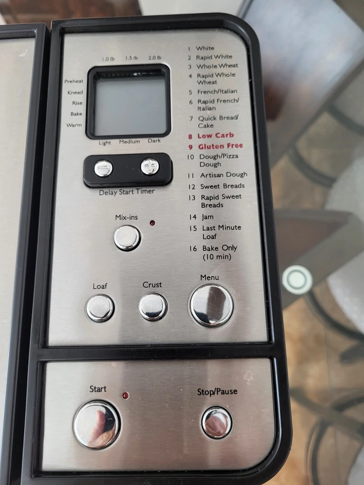 Máquina para hacer pan 25 en 1 con dispensador doble automático, acero inoxidable de 2 lb Foto 3 de 4