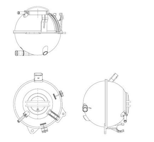 Coolant Expansion Tank fits VW NRF 1K0121407 1K0121407A 1K0121407F VOLKSWAGEN - Image 45