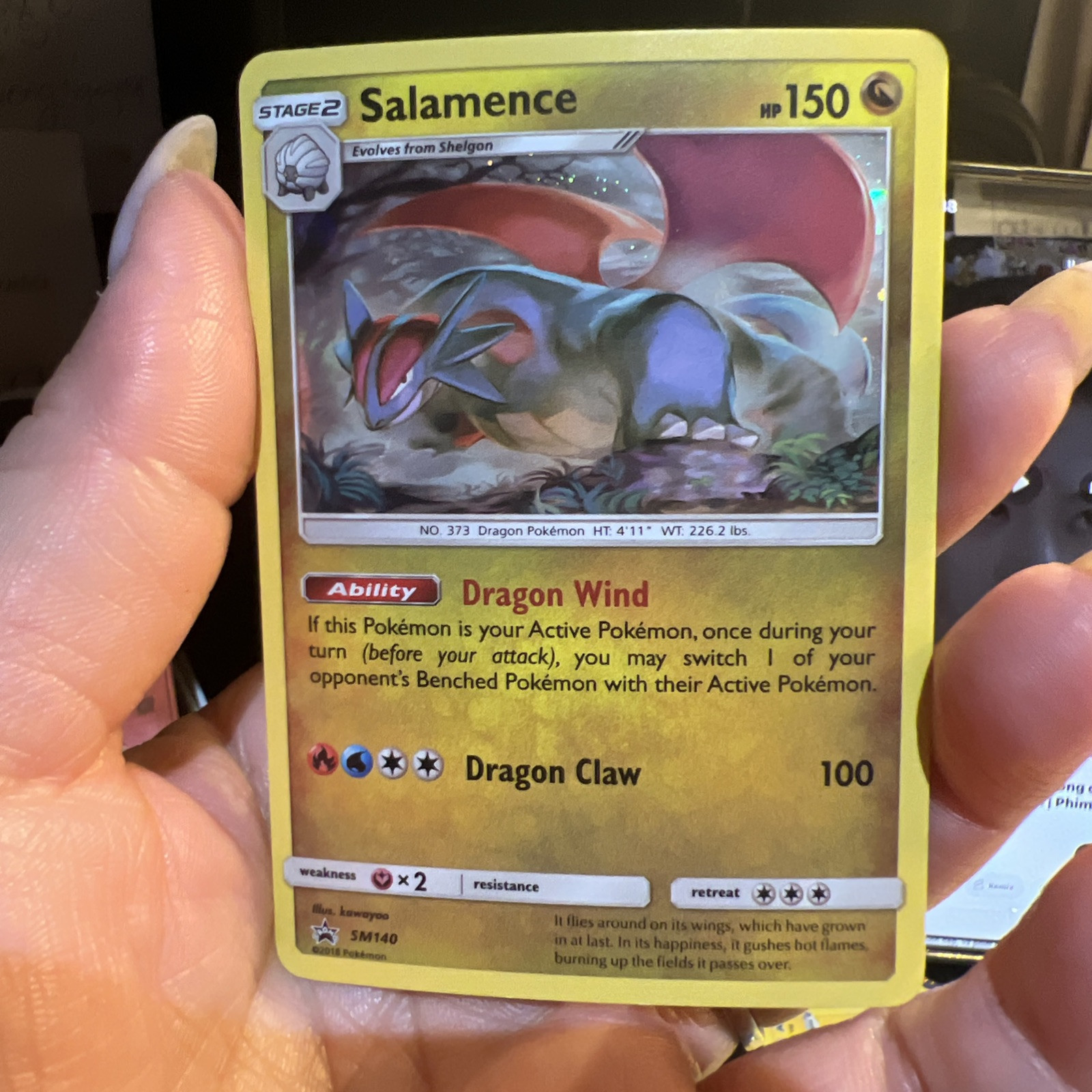 Salamence SM140 HOLO RARE Pokemon Black Star Promo NM 2018 Mint!!