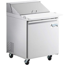 27" 1 Door Stainless Steel Cutting Top Refrigerated Sandwich Prep Table