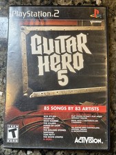 Guitar Hero 5 (Sony PlayStation 2, 2009) PS2 
