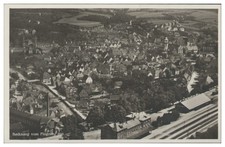 D479/ Backnang  mit Bahnhof Foto  AK Luftbild  ca.1935