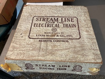Vintage Louis Marx & Co. Stream Line Steam  Electric Train Set Untested