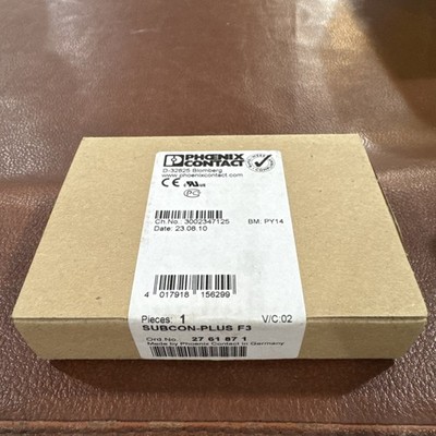 NEW, PHOENIX CONTACT 3002347125 SUBCON-PLUS F3 D-SUB CONNECTOR D-32825 Sealed