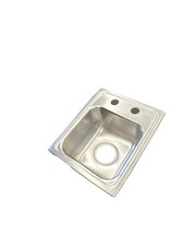 Elkay LRAD1517652 Lustertone Stainless Steel Drop-In Sink 15 x 17.5 New