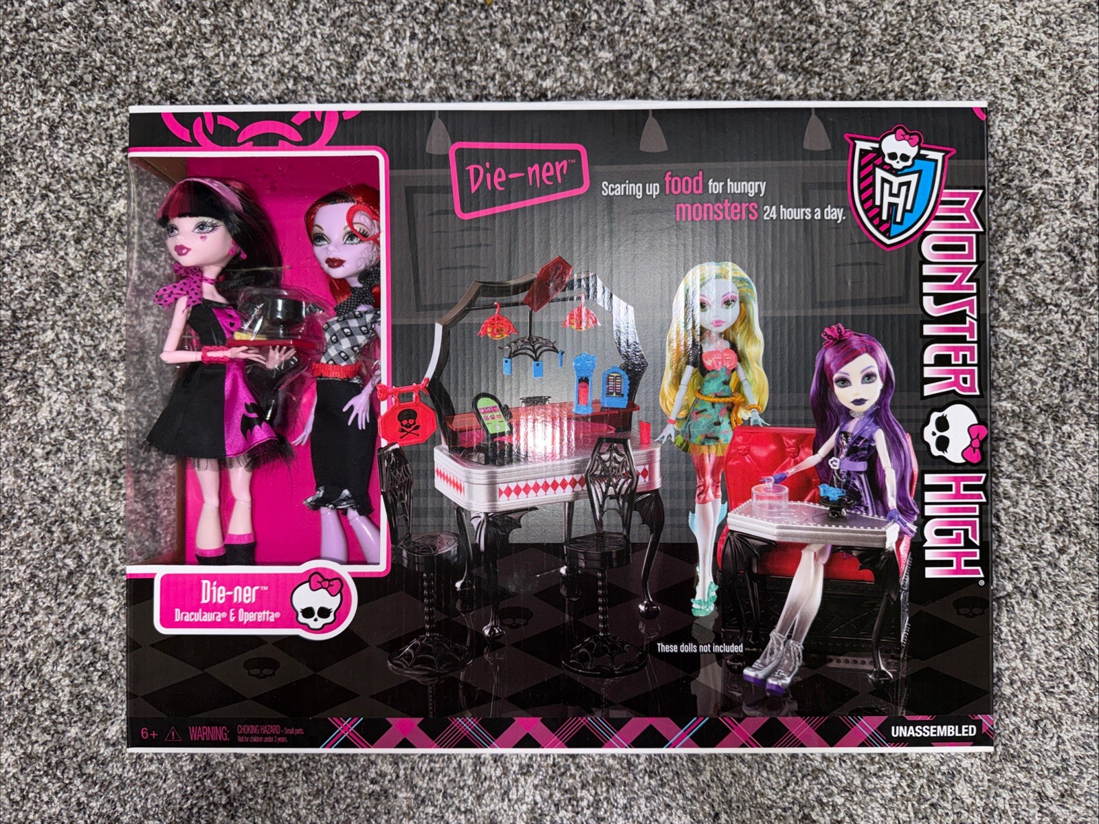 Monster High Draculaura & Operetta 2013 Die-ner Playset Excl