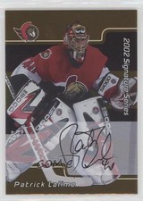 2001-02 ITG Be A Player Signature Series Gold Auto Patrick Lalime #104 Auto je2