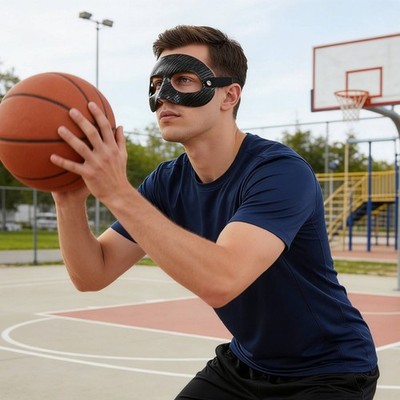 Basketball Face Mask Breathable Basketball Nose Guard Easy to Wear for Athletes