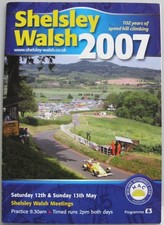 Shelsley Walsh 12./13. Mai 2007 Midland Automobile Club offizielles Programm