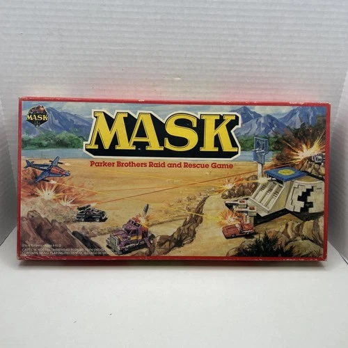 Vintage MASK Raid And Rescue Boardgame 1985 Parker Brothers NO 0475 Missing Dice