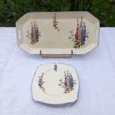 Service à Gâteaux ou Sandwiches Ancien Anglais NEWHALL  HANLEY STAFFS 1930