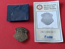 Historyczna odznaka Dziki Zachód Göde Santa Rosa Szef policji California!!!