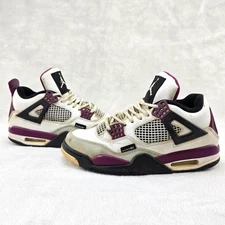 FOR PARTS Jordan 4 Retro Paris Sz 7 Saint-Germain Bordeaux (CZ5624-100) Beaters 