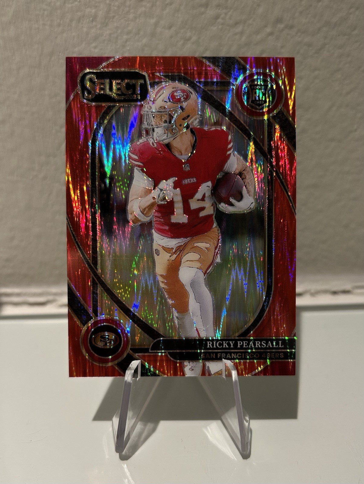 2024 Panini Select - Club Level Ricky Pearsall Red Shock /249 (RC)