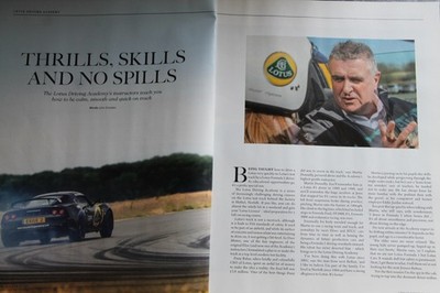 Original 2018 OCTANE extracted mag article: LOTUS DRIVING ACADEMY quick on track