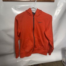 Kids Large Nike Orange Therma-Fit Ful Zip Long Sleeved Hoodie 2 pockets