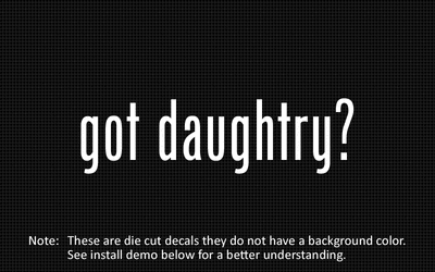 got daughtry 2x Sticker Die Cut Decal vinyl