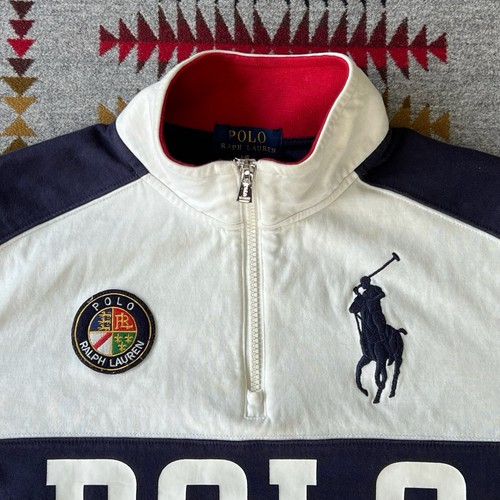Polo Ralph Lauren Cookie Patch 1/4 Zip Pullover Youth Large 14-16 Sweatshirt C8 - Picture 7 of 14