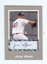 JASON VARGAS Kansas City Royals 2004 RC *SILVER* Certified AUTOGRAPH xx/100